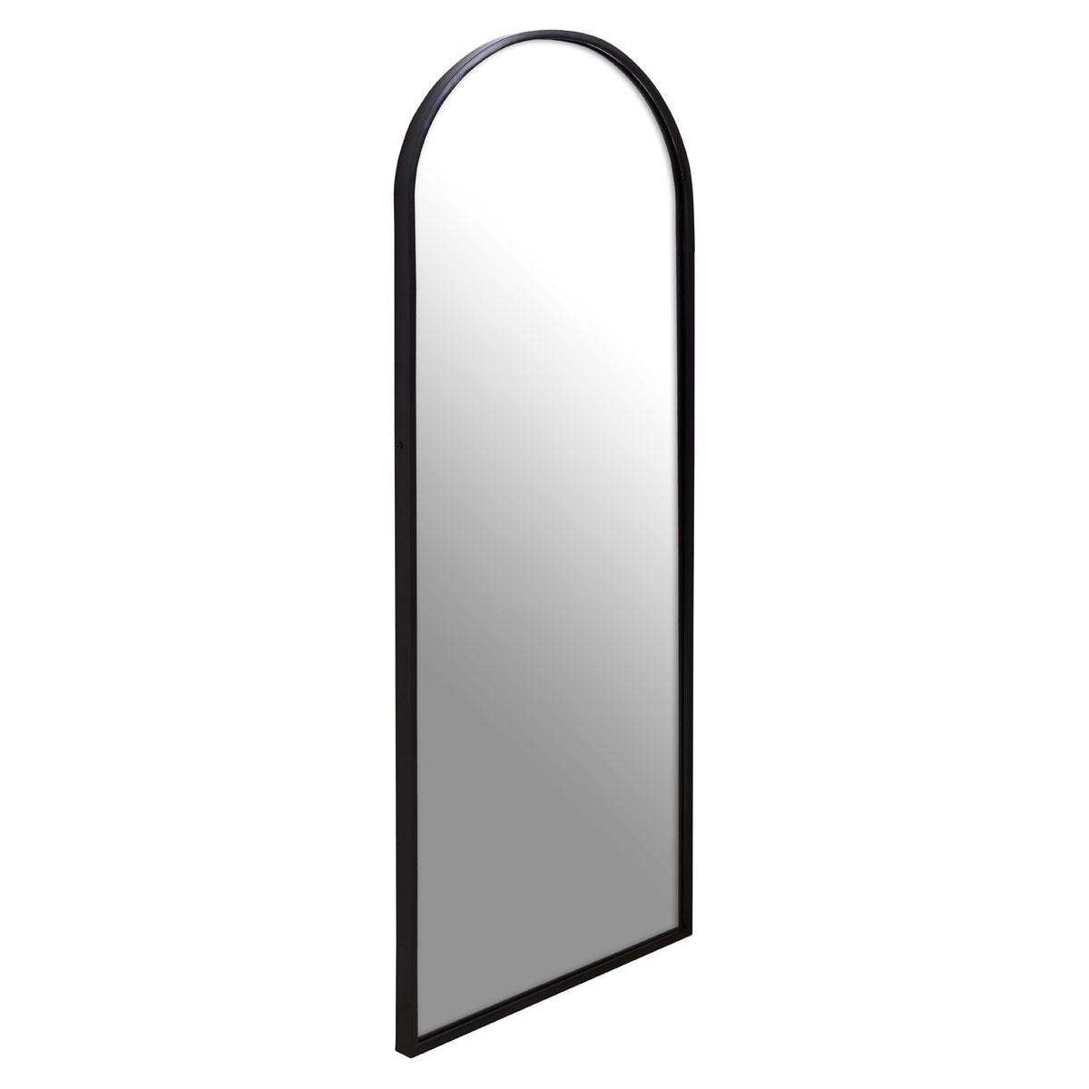 Matte Black Arched Full-Length Wall Mirror, 170 cm - product image 1