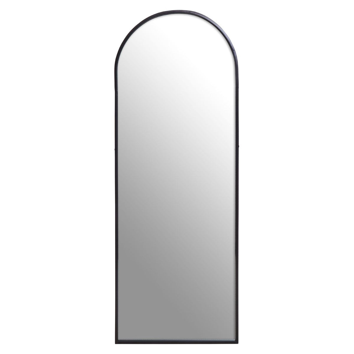 Matte Black Arched Full-Length Wall Mirror, 170 cm - product image 2