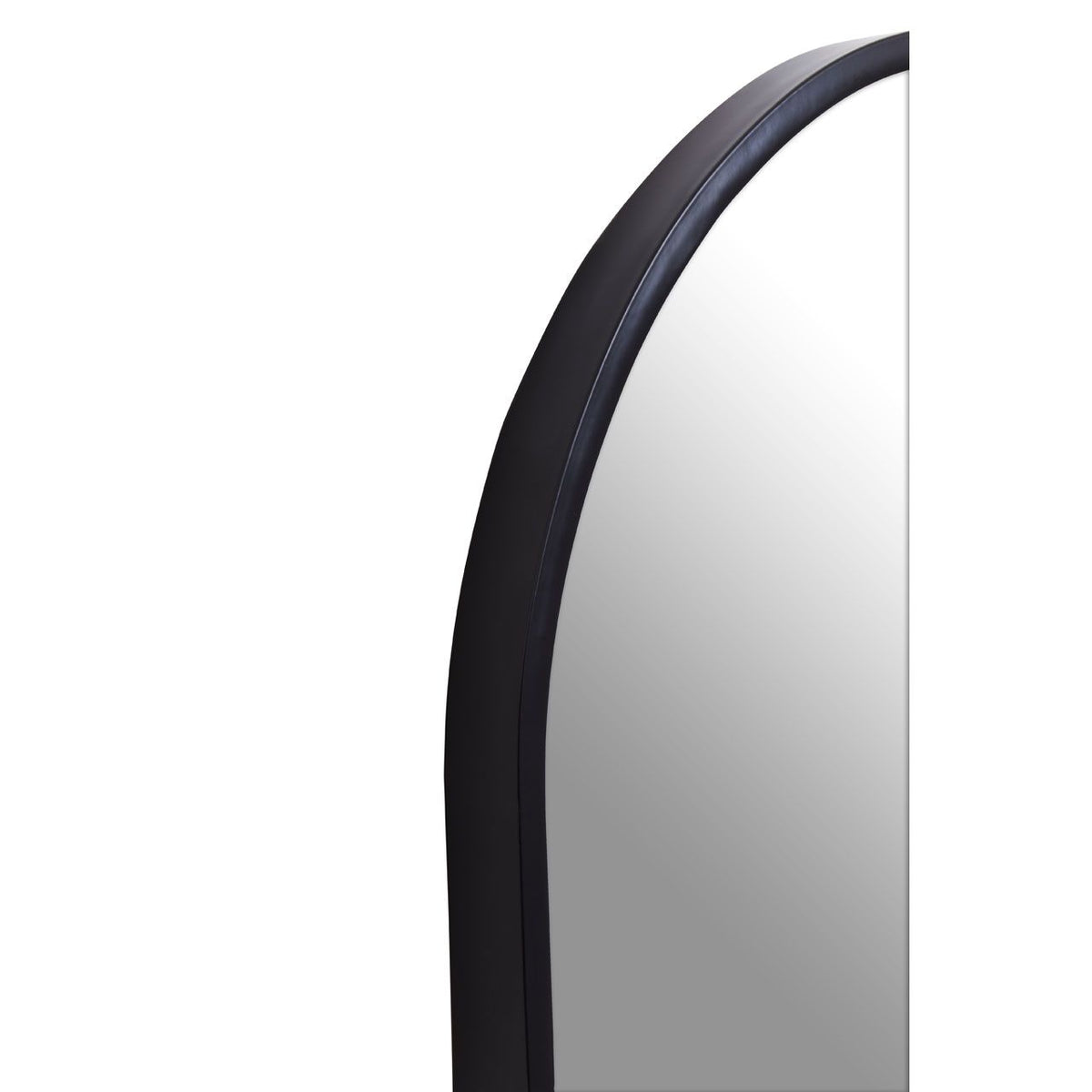 Matte Black Arched Full-Length Wall Mirror, 170 cm - product image 3