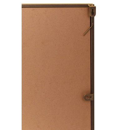 Brushed Gold Windowpane Wall Mirror, 140 x 90 cm - product image 6