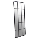Black Grid Windowpane Wall Mirror, 140 cm - product image 1