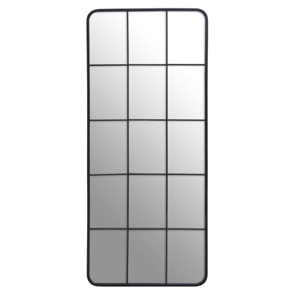 Black Grid Windowpane Wall Mirror, 140 cm - product image 2