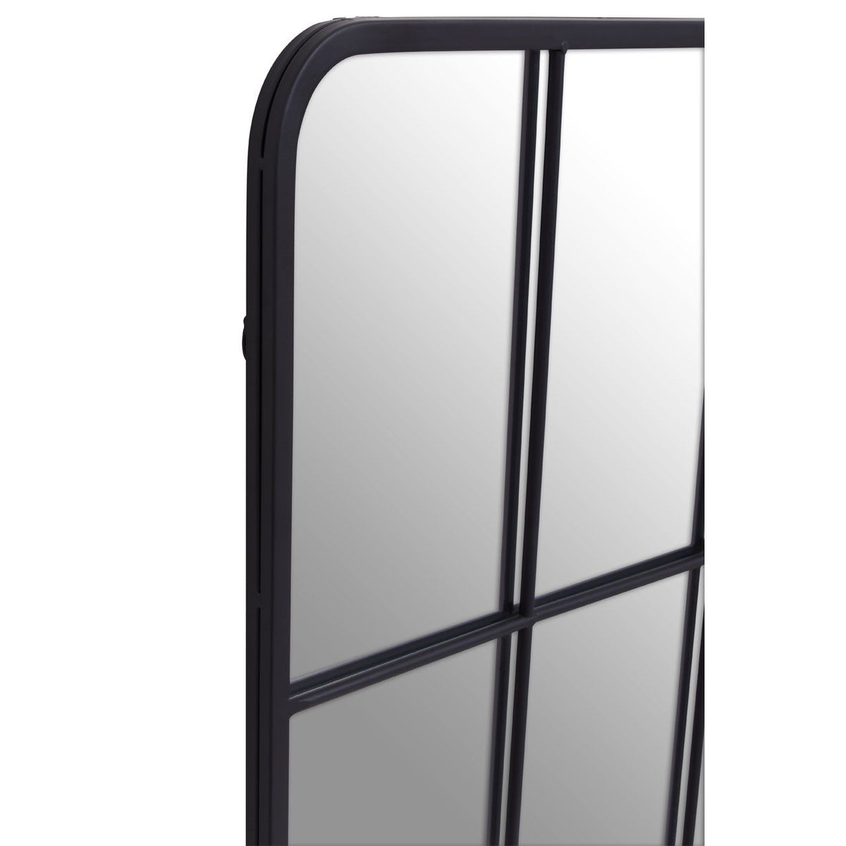 Black Grid Windowpane Wall Mirror, 140 cm - product image 3