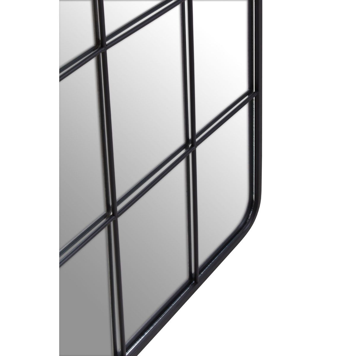 Black Grid Windowpane Wall Mirror, 140 cm - product image 5