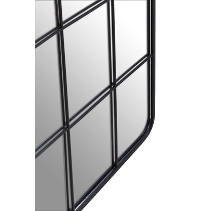 Black Grid Windowpane Wall Mirror, 140 cm - product image 5