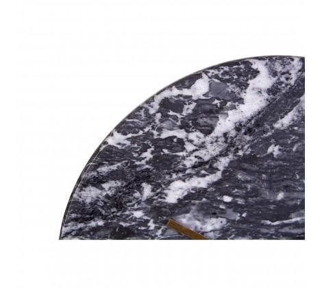Natural Marble-Face Round Wall Clock with Brass-Tone Hands, 30 cm - product image 4