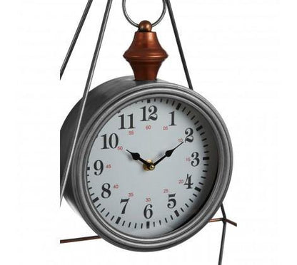 Antique Silver Openwork Pendulum Table Clock, 64 cm - product image 4