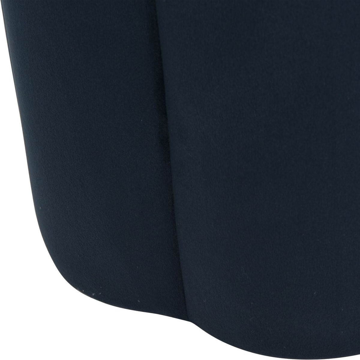 Royal Blue Velvet Scallop Footstool - product image 6