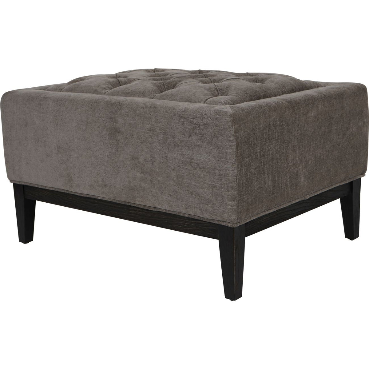Warm Grey Button-Tufted Upholstered Stool, 81 x 61 cm - product image 2