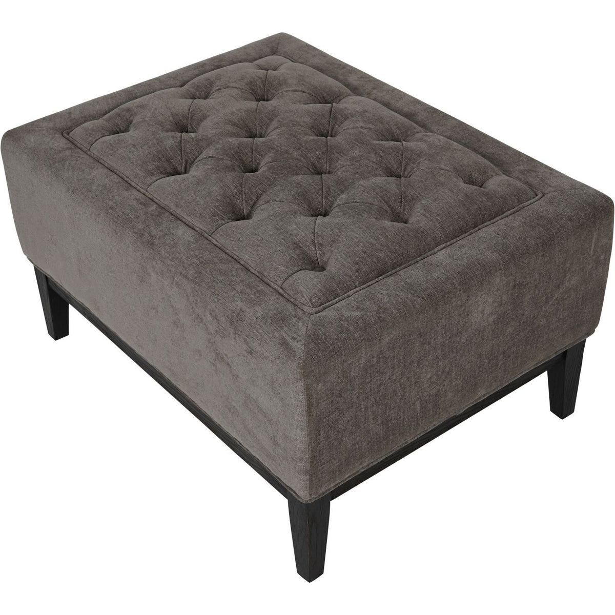 Warm Grey Button-Tufted Upholstered Stool, 81 x 61 cm - product image 3