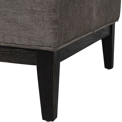 Warm Grey Button-Tufted Upholstered Stool, 81 x 61 cm - product image 5