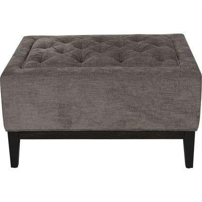 Warm Grey Button-Tufted Upholstered Stool, 81 x 61 cm - product image 1
