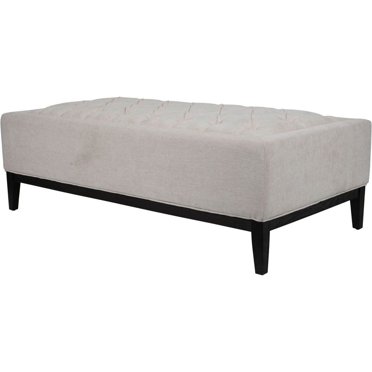 Ivory XL Button-Tufted Ottoman, 140 x 75 cm - product image 3