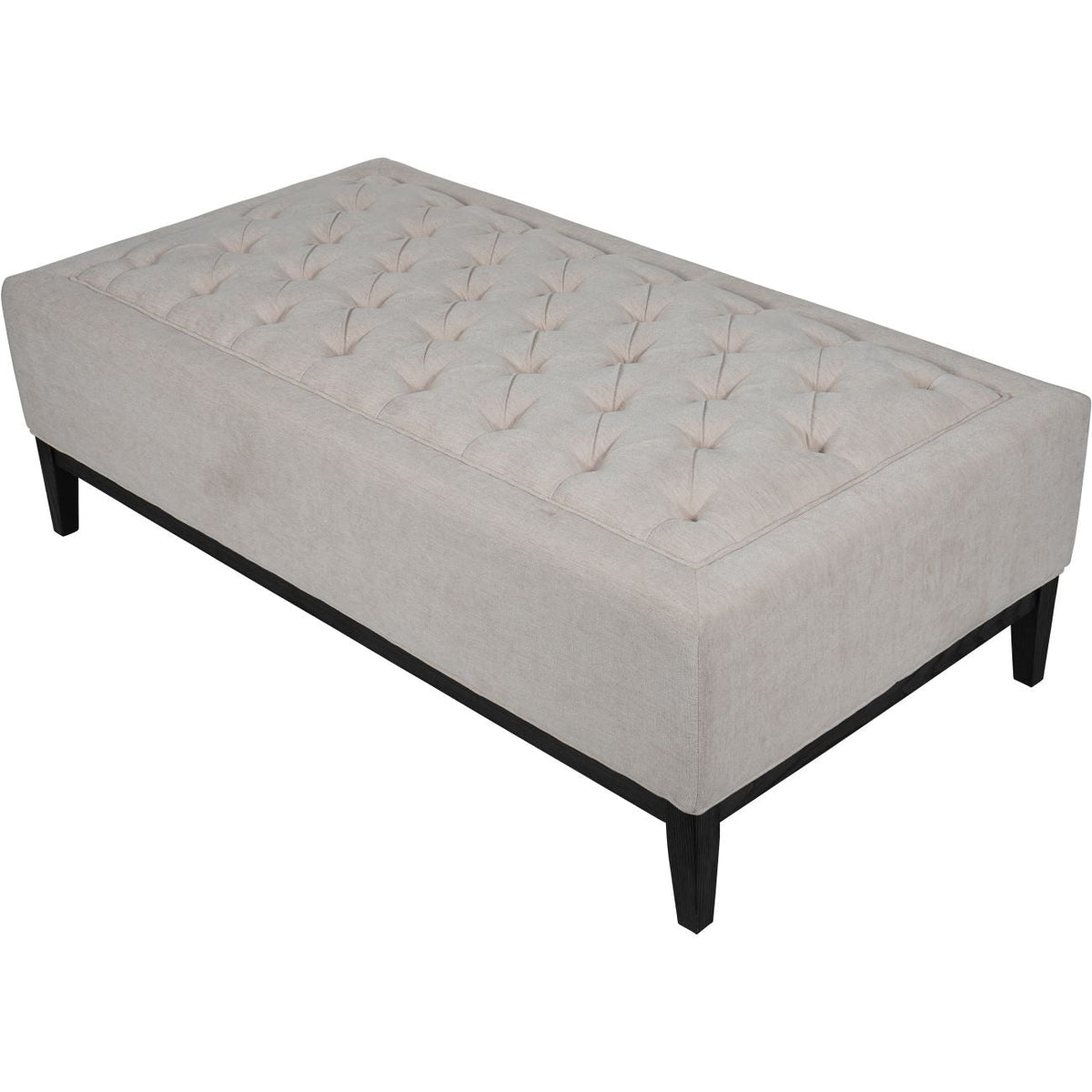 Ivory XL Button-Tufted Ottoman, 140 x 75 cm - product image 4