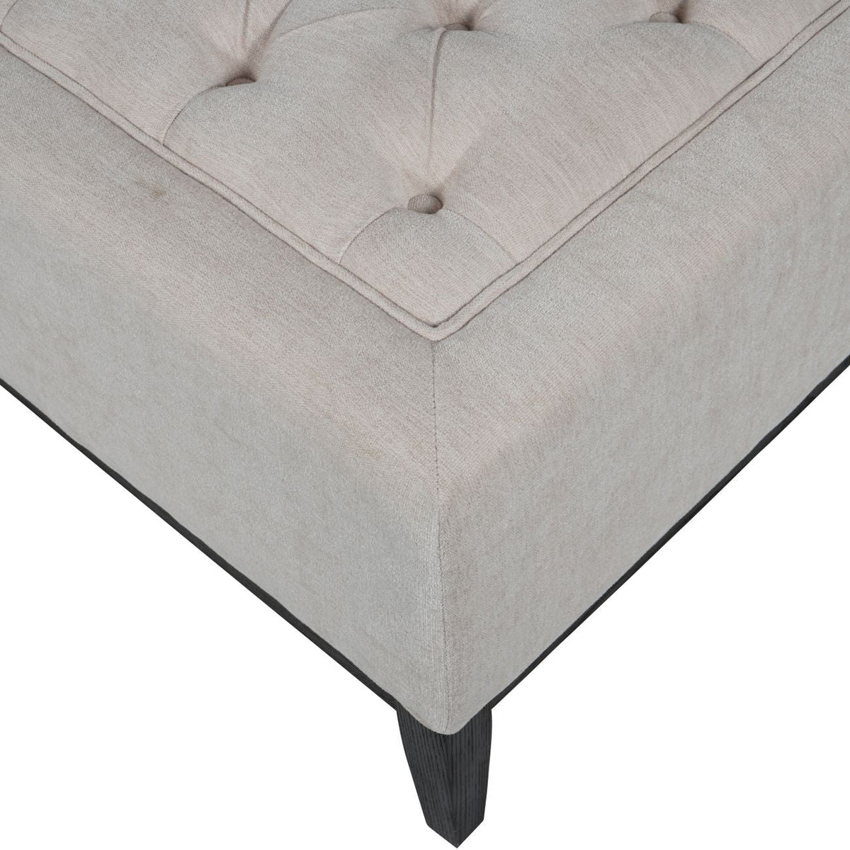 Ivory XL Button-Tufted Ottoman, 140 x 75 cm - product image 5