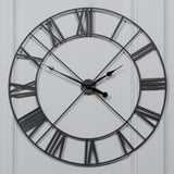 Extra-Large Black Roman Numeral Wall Clock, 110 cm - product image 1