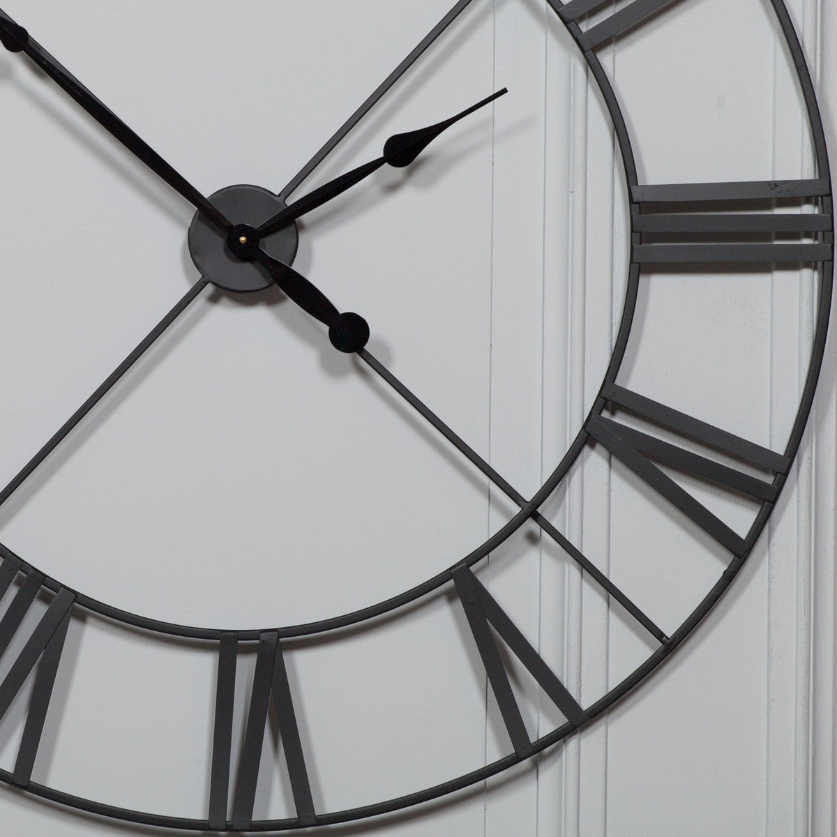 Extra-Large Black Roman Numeral Wall Clock, 110 cm - product image 2