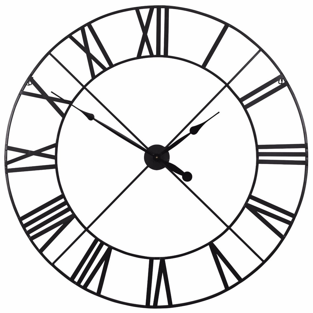 Extra-Large Black Roman Numeral Wall Clock, 110 cm - product image 3