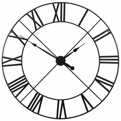 Extra-Large Black Roman Numeral Wall Clock, 110 cm - product image 3