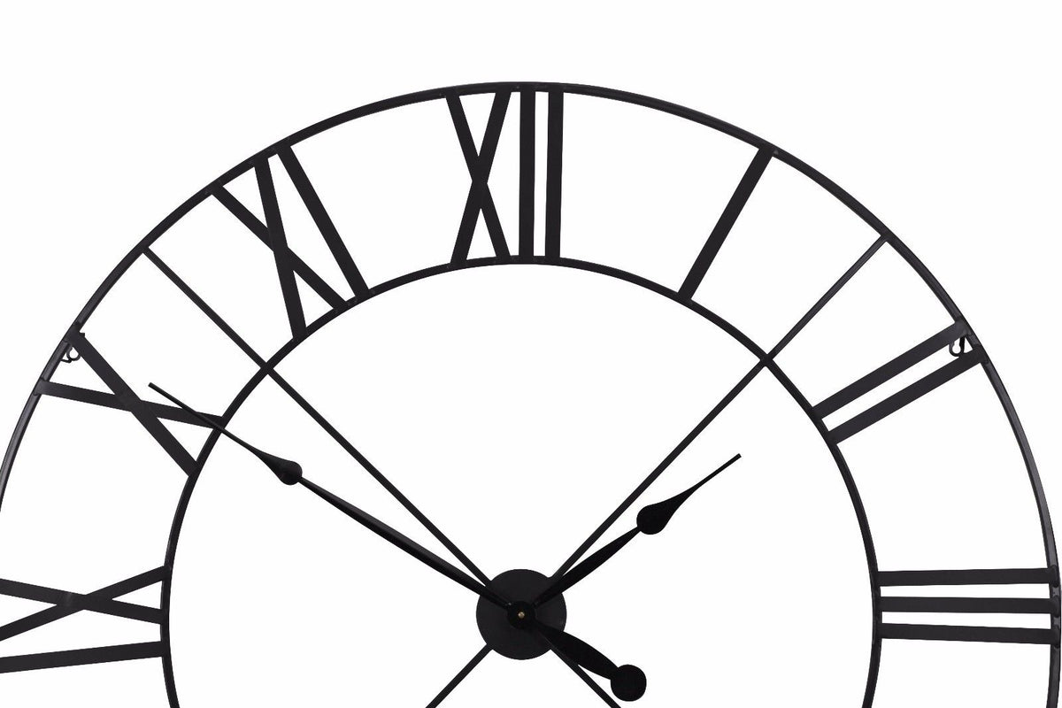 Extra-Large Black Roman Numeral Wall Clock, 110 cm - product image 4