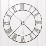 Extra-Large Vintage Black Metal Wall Clock, 110 cm - product image 1