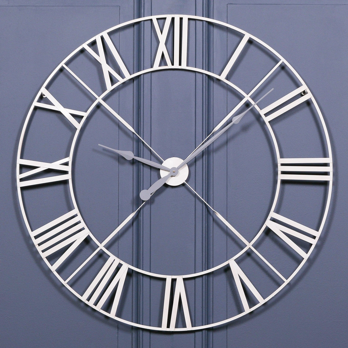 Vintage Cream Twist-Frame Wall Clock, 110 cm - product image 1