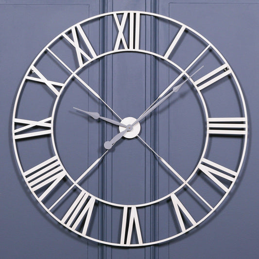 Vintage Cream Twist-Frame Wall Clock, 110 cm - product image 1