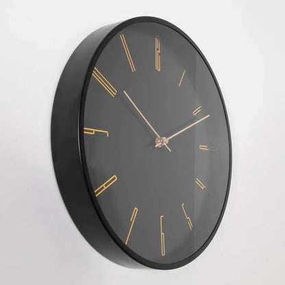 Modern Black Analog Wall Clock, 12-Inch - product image 3