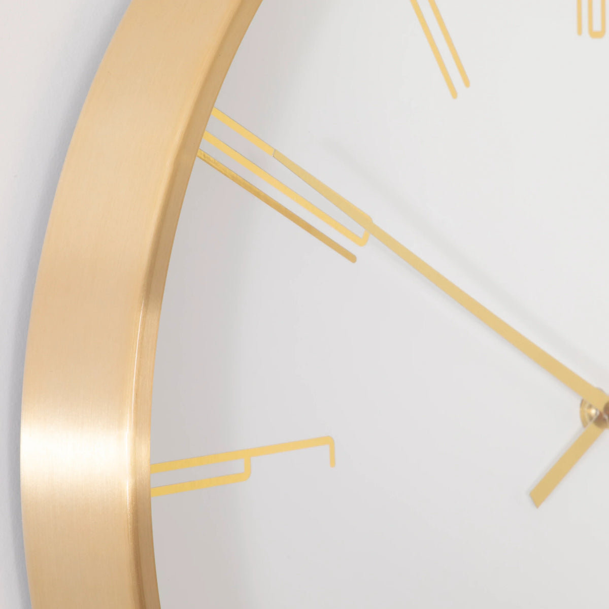 Gold-Frame Round Analog Wall Clock, 16-Inch - product image 3