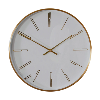 Gold 16" Modern Analogue Clock