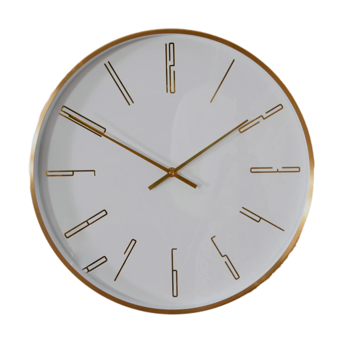 Gold-Frame Round Analog Wall Clock, 16-Inch - product image 5