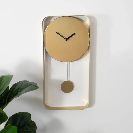 Gold-Tone Pendulum Wall Clock, 41 cm - product image 1