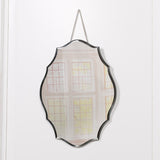 Frameless Bevelled Glass Wall Mirror with Hanging Chain - product image 1