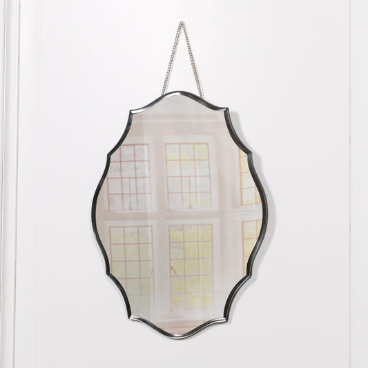Frameless Bevelled Glass Wall Mirror with Hanging Chain - product image 1