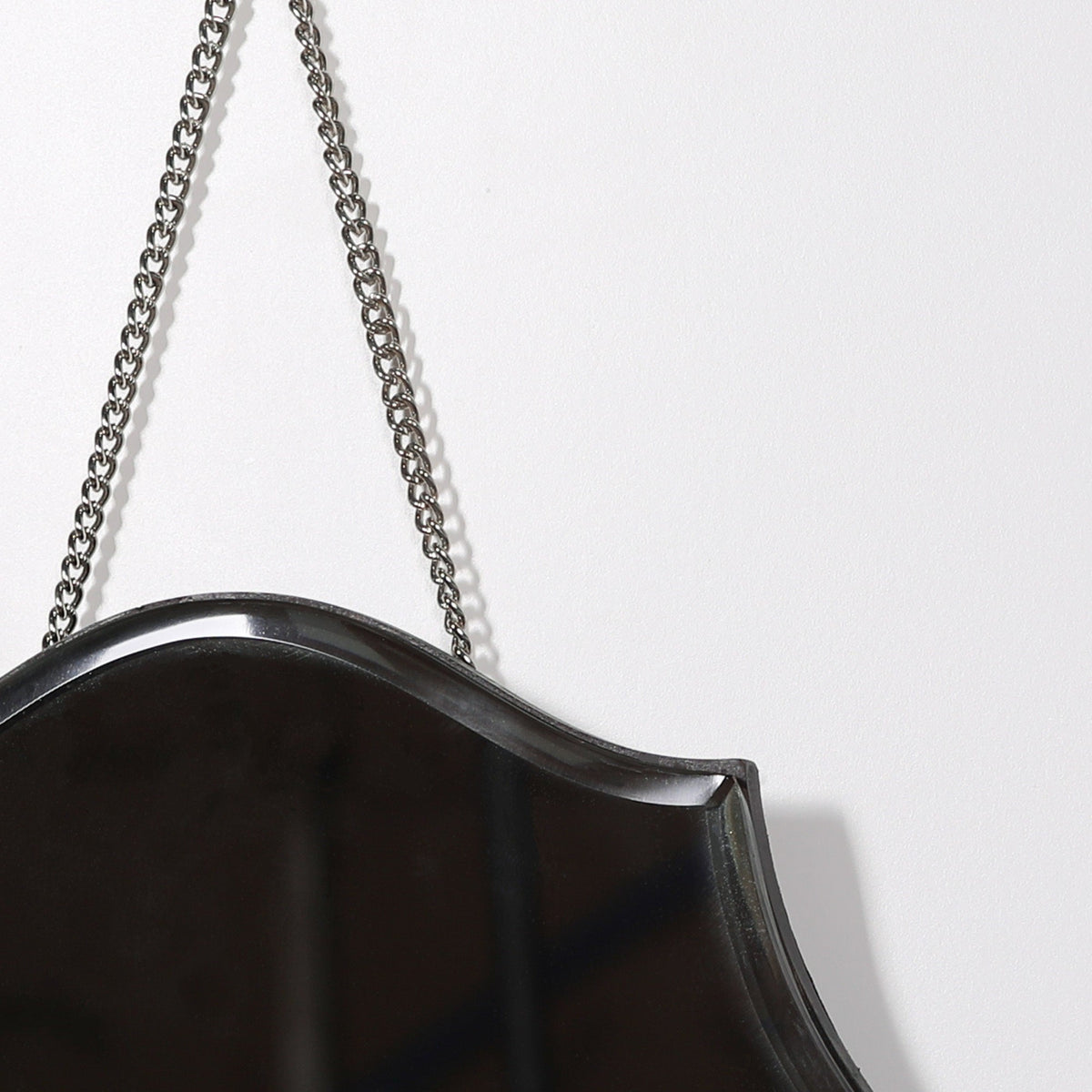 Frameless Bevelled Glass Wall Mirror with Hanging Chain - product image 2