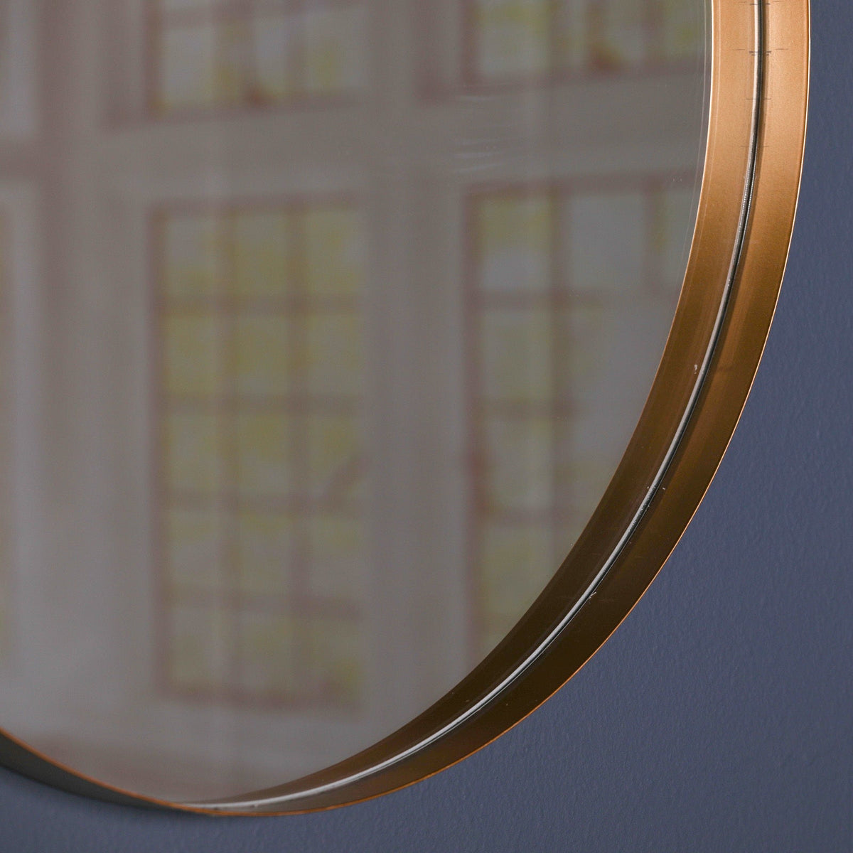 Gold Round Wall Mirror 80cm