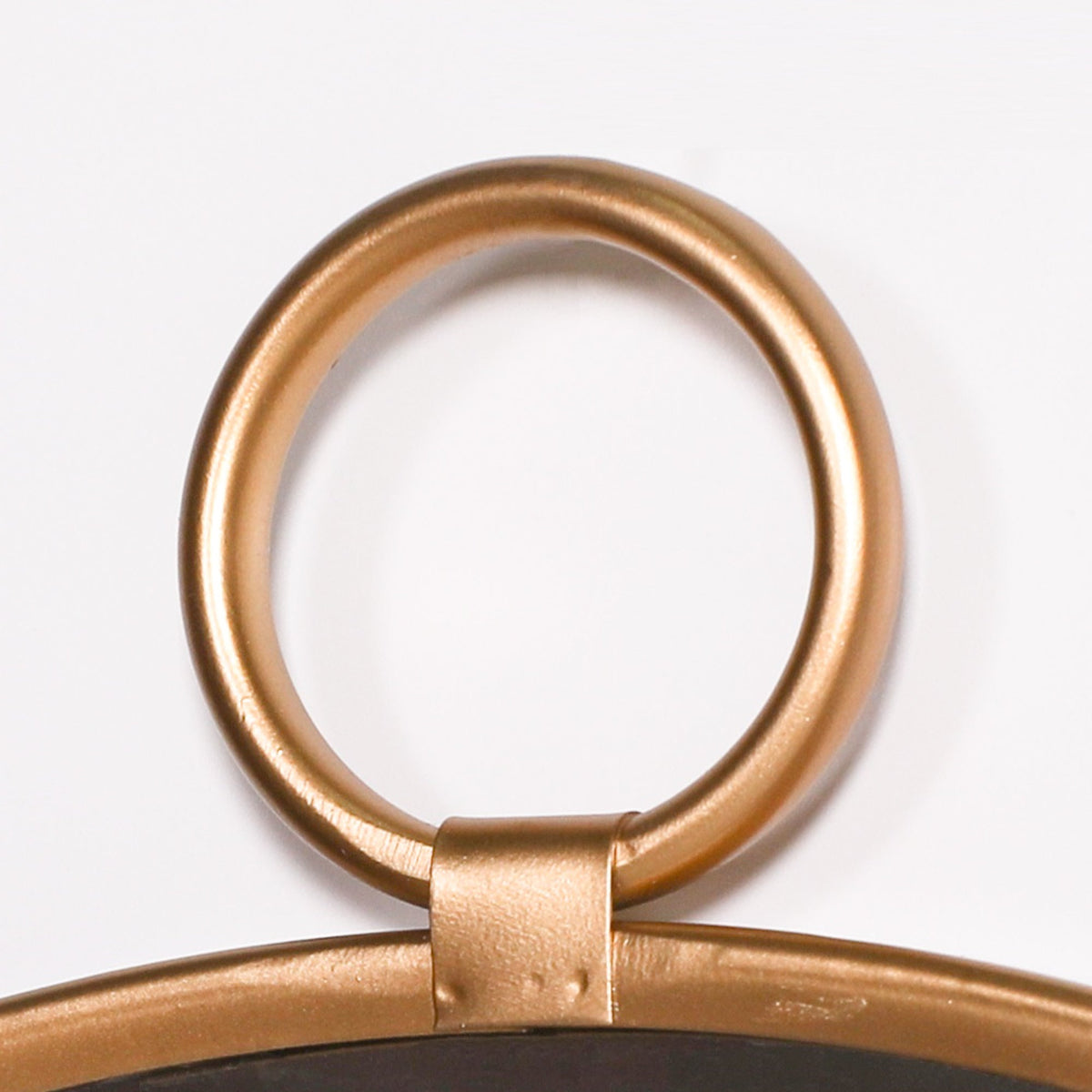 Gold Hook-Frame Round Wall Mirror - product image 3
