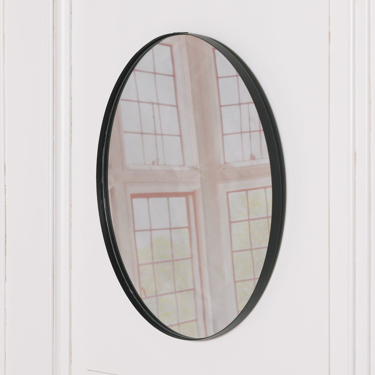 Black Round Wall Mirror, 50 cm - product image 4