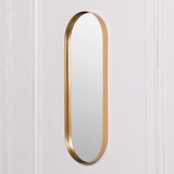 Gold Slim Oval Wall Mirror, 75 cm - product image 1