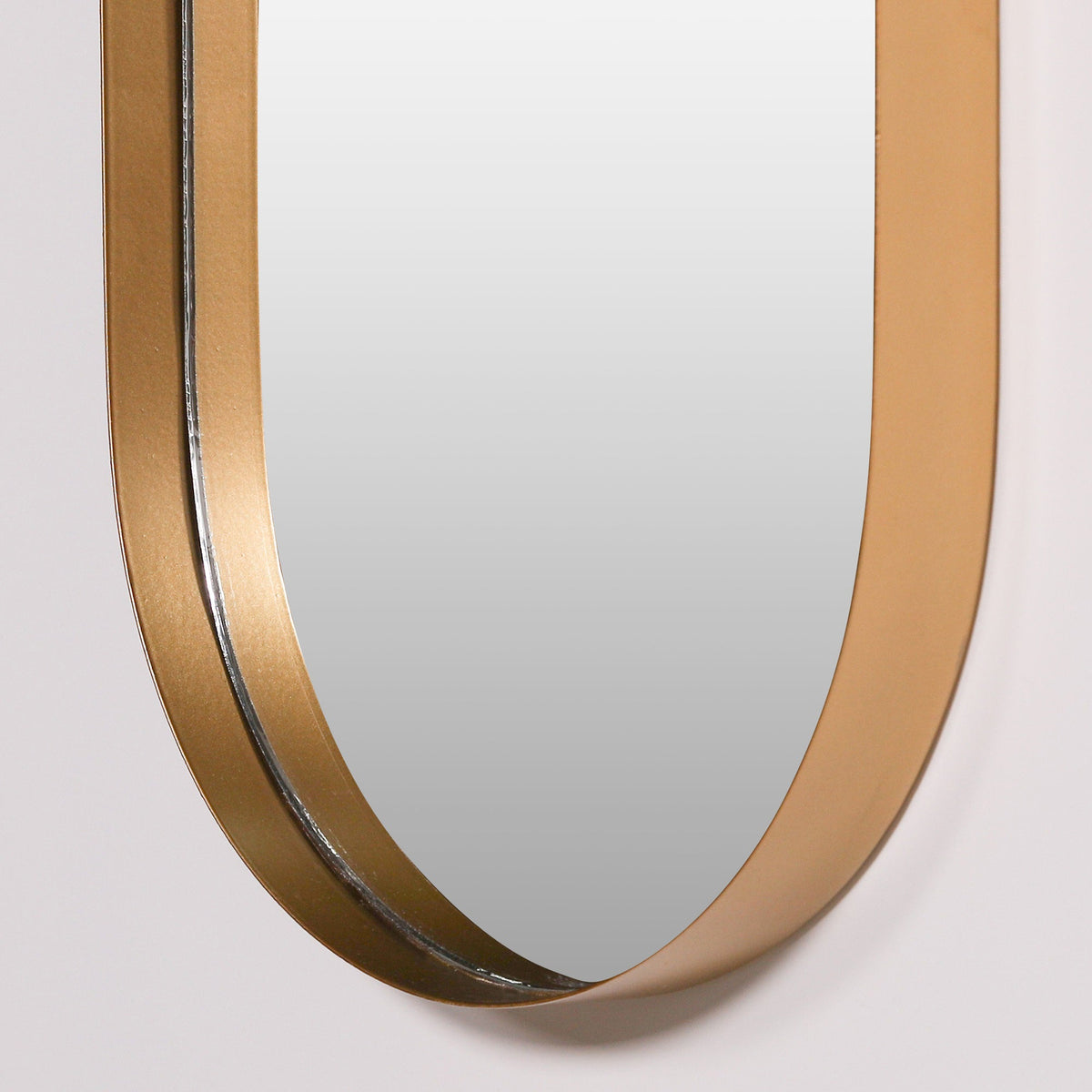 Gold Slim Oval Wall Mirror, 75 cm - product image 2