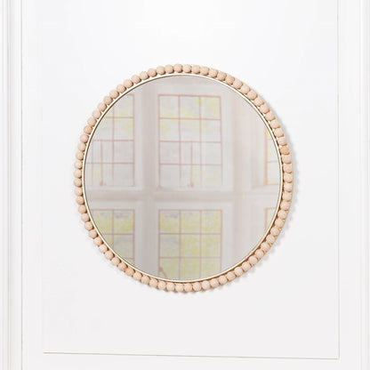 Gold-Tone Round Mirror with Bobble-Edge Frame, 50 cm - product image 1