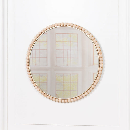 Gold-Tone Round Mirror with Bobble-Edge Frame, 50 cm - product image 1