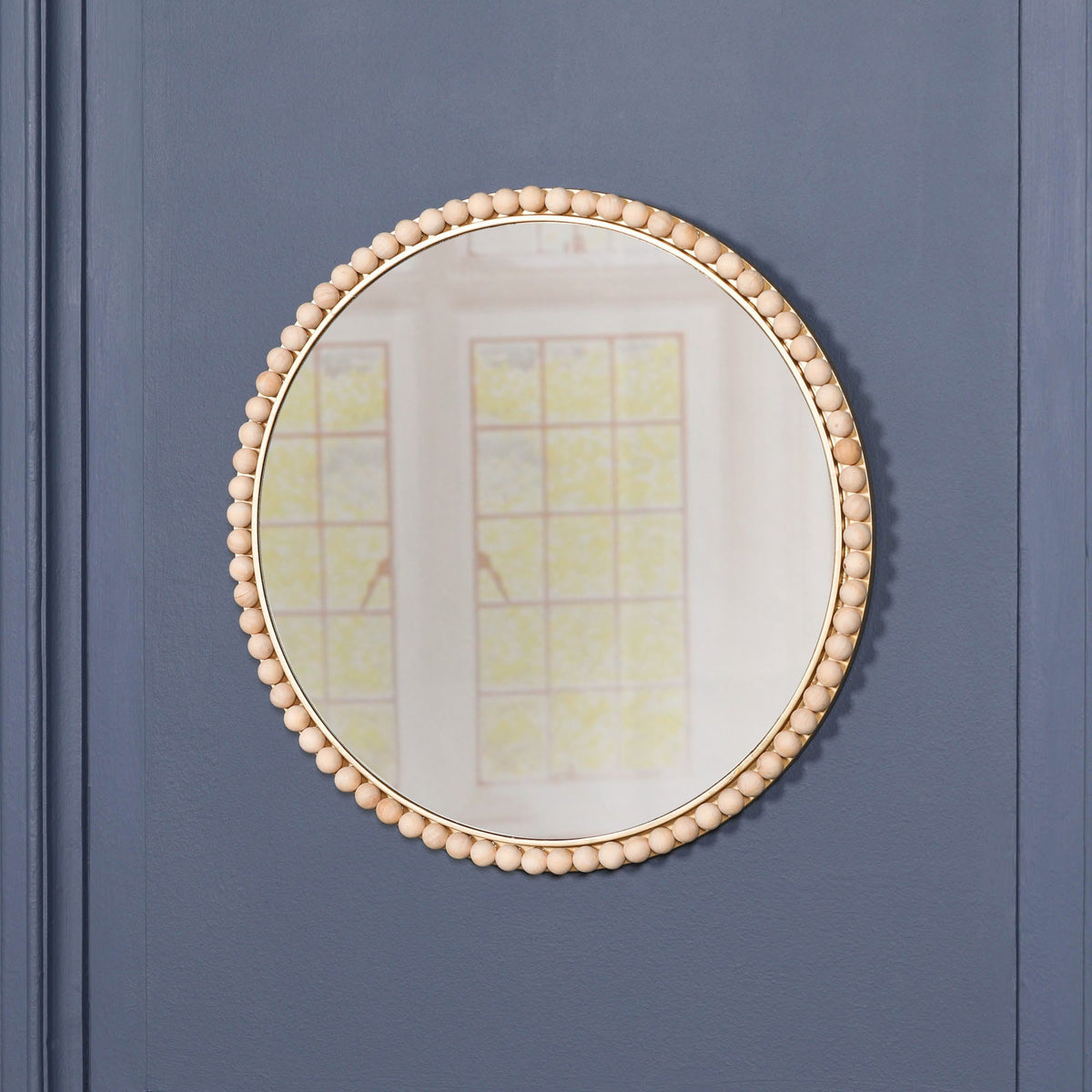 Gold-Tone Round Mirror with Bobble-Edge Frame, 50 cm - product image 5