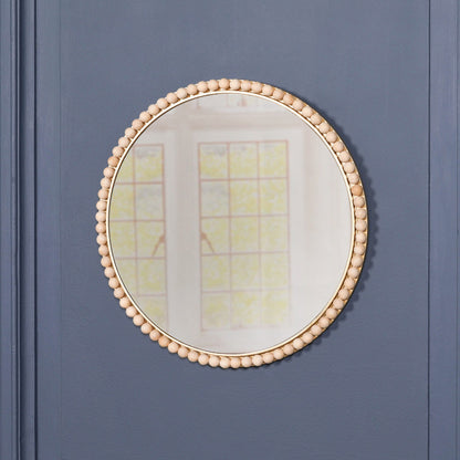 Gold-Tone Round Mirror with Bobble-Edge Frame, 50 cm - product image 5
