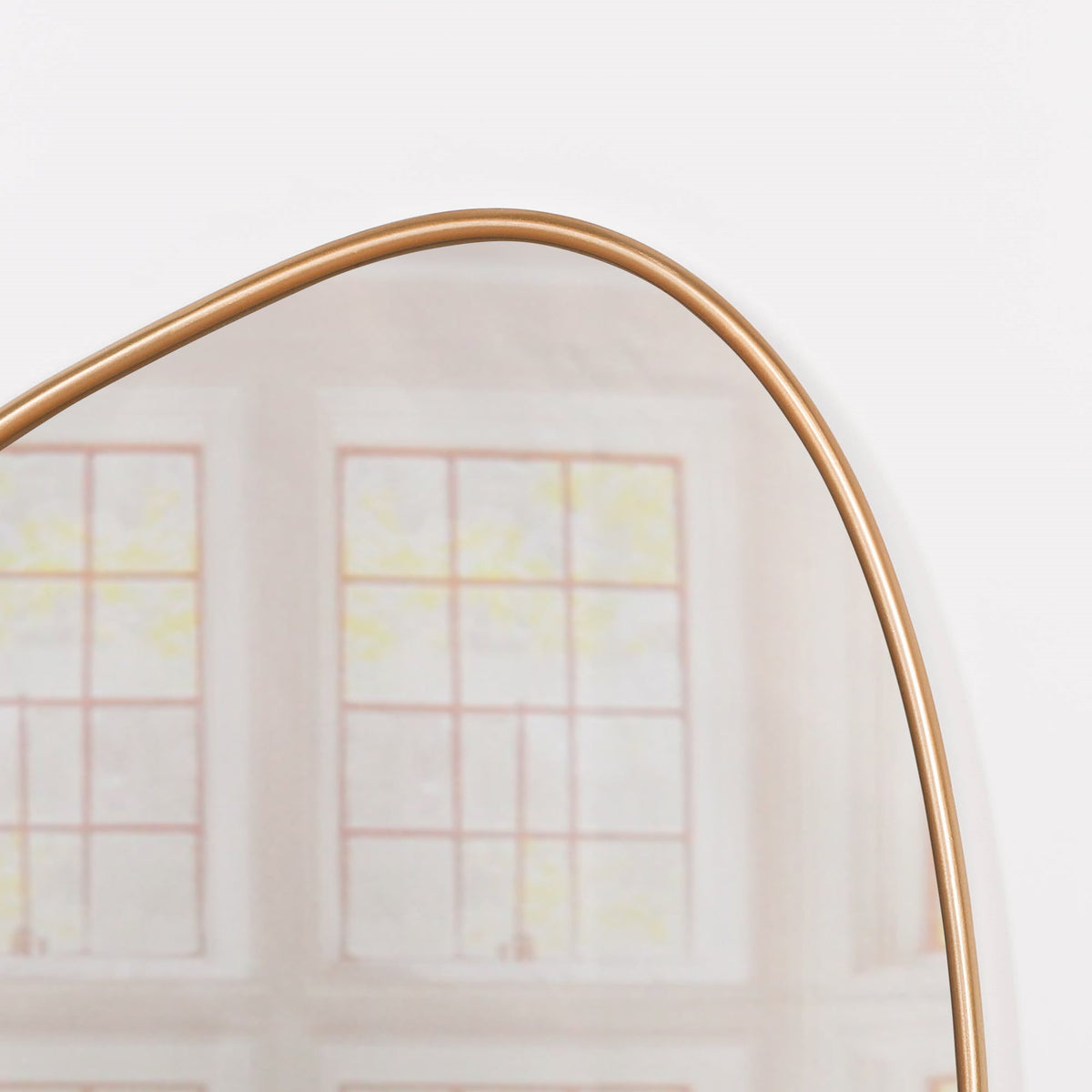 Gold Asymmetrical Metal-Frame Wall Mirror - product image 3