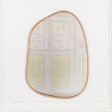 Gold Asymmetrical Metal-Frame Wall Mirror - product image 1