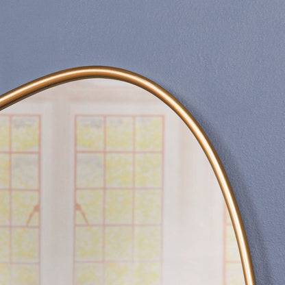 Gold Asymmetrical Metal-Frame Wall Mirror - product image 5