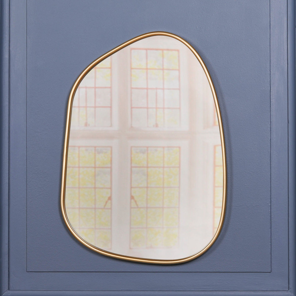 Gold Asymmetrical Metal-Frame Wall Mirror - product image 6