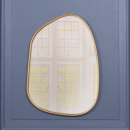 Gold Asymmetrical Metal-Frame Wall Mirror - product image 6