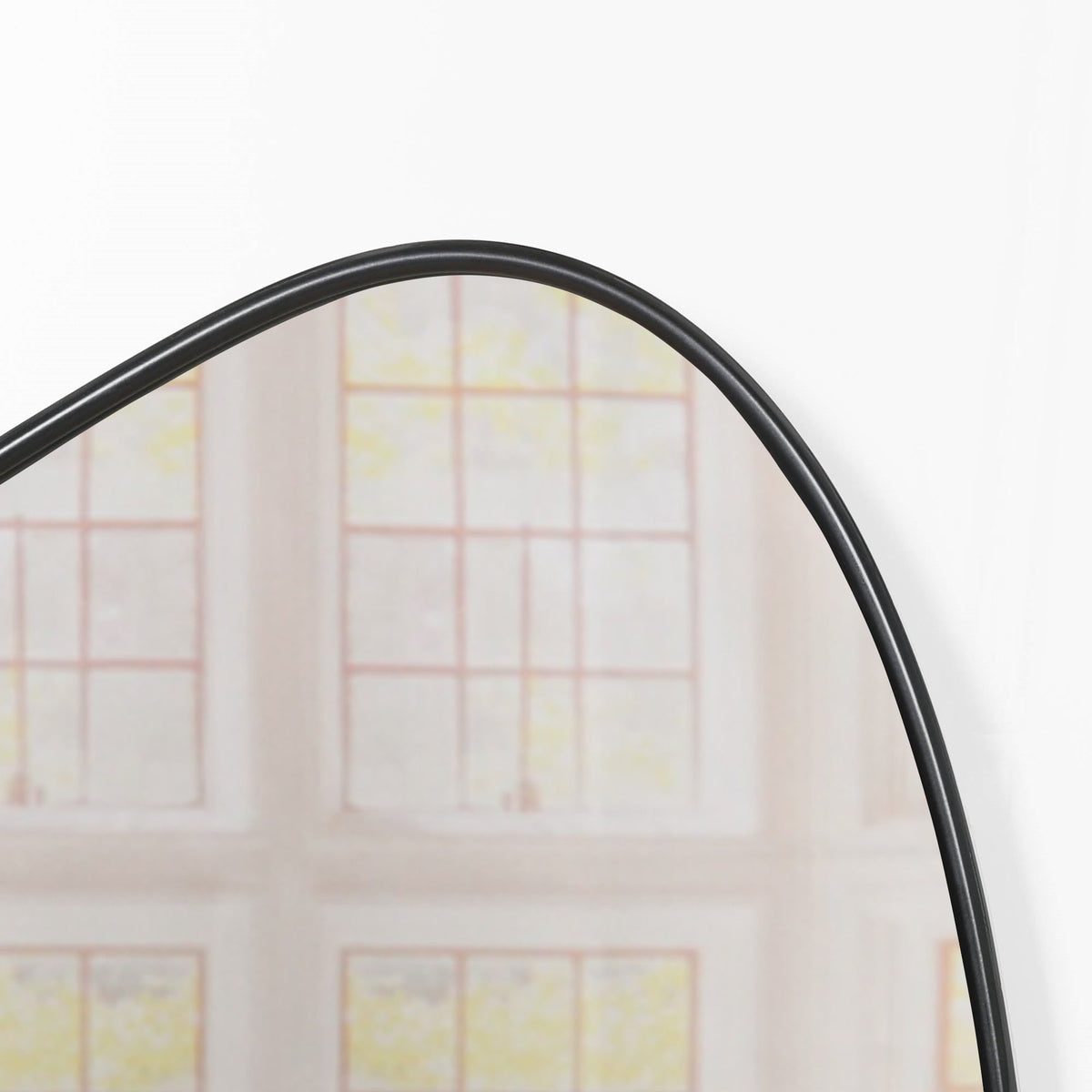 Black Asymmetrical Metal-Frame Wall Mirror - product image 5